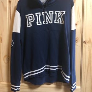 Half quarter zip VS pink hoodie! Barely worn!